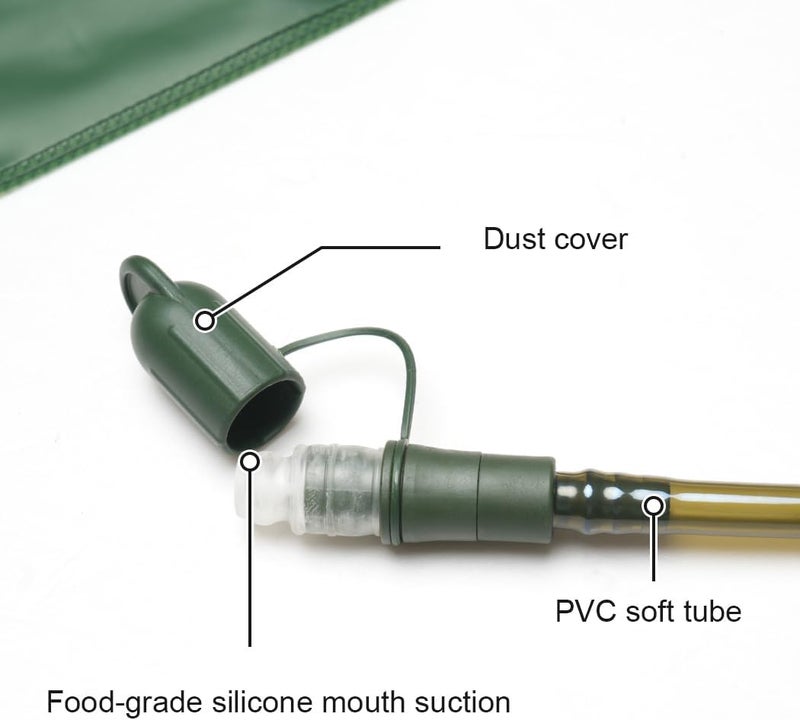 TOPTACPRO Mini Hydration Bladder 1L-2.5L Leak Proof Hydration Reservoir BPA Free Military Water Bladder Bag Hydration Pack Replacement for Outdoor Camping Hiking - Image 2